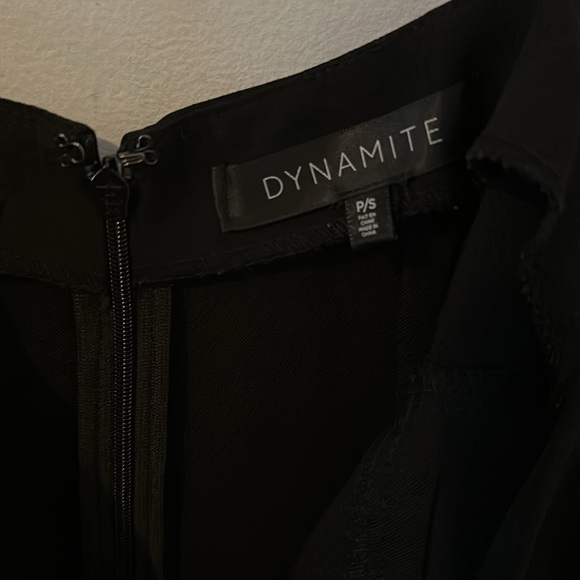 Dynamite Black Slip Dress With Low Back - Picture 4 of 5